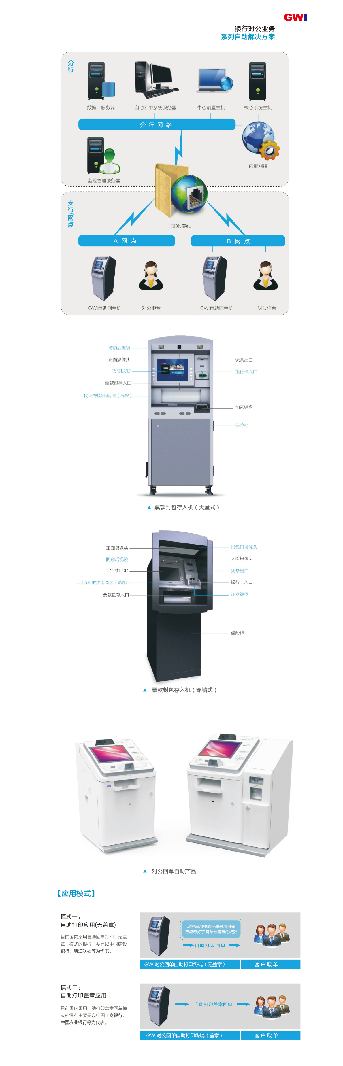 銀行對公業(yè)務(wù)自助解決方案